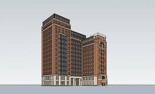 Modern Residential Building Republic of China High-rise Apartment 3d model