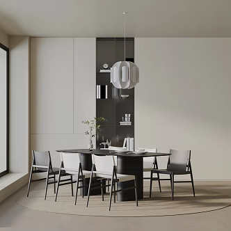 Modern dining table 3d model