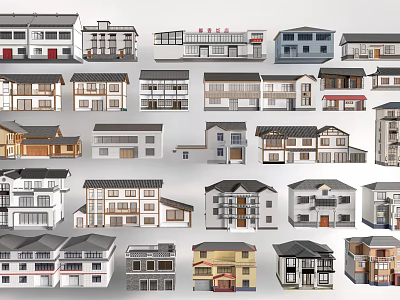 Rural Self Built Houses Various Architectural Styles And Design Ideas 3d model