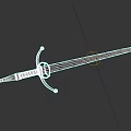 Medieval Weapon Sword With Steel Blade Wooden Grip And Ornate Hilt Design