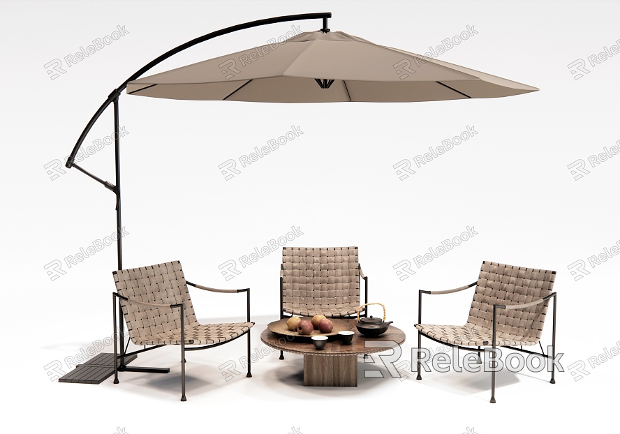 Modern Outdoor Table and Chair Outdoor Chair Woven Leisure Chair model