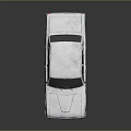 Vintage White Classic Car With Retro Body Design And Chrome Accents