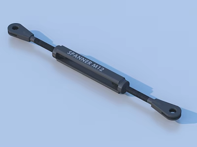 SPRINGER A112 Black Mechanical Component With Industrial Design And Structure 3d model