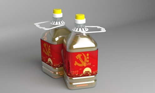 modern edible oil salad oil 3d model