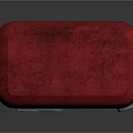 Red Emergency Alarm Box With Button Indicator And Circular Panel Design