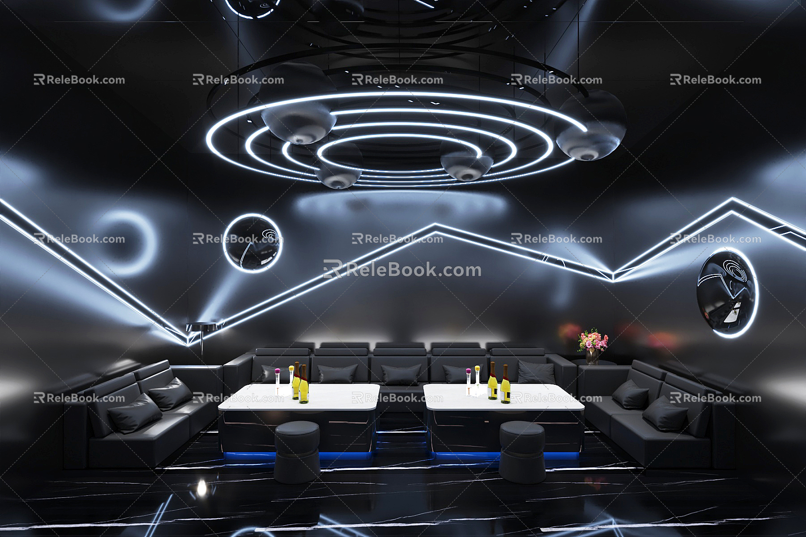 Modern KTV Room 3d model