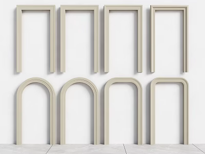Modern Door Cover Pass Door Cave Arched Door Arched Door Arc Door Arc Pass 3d model