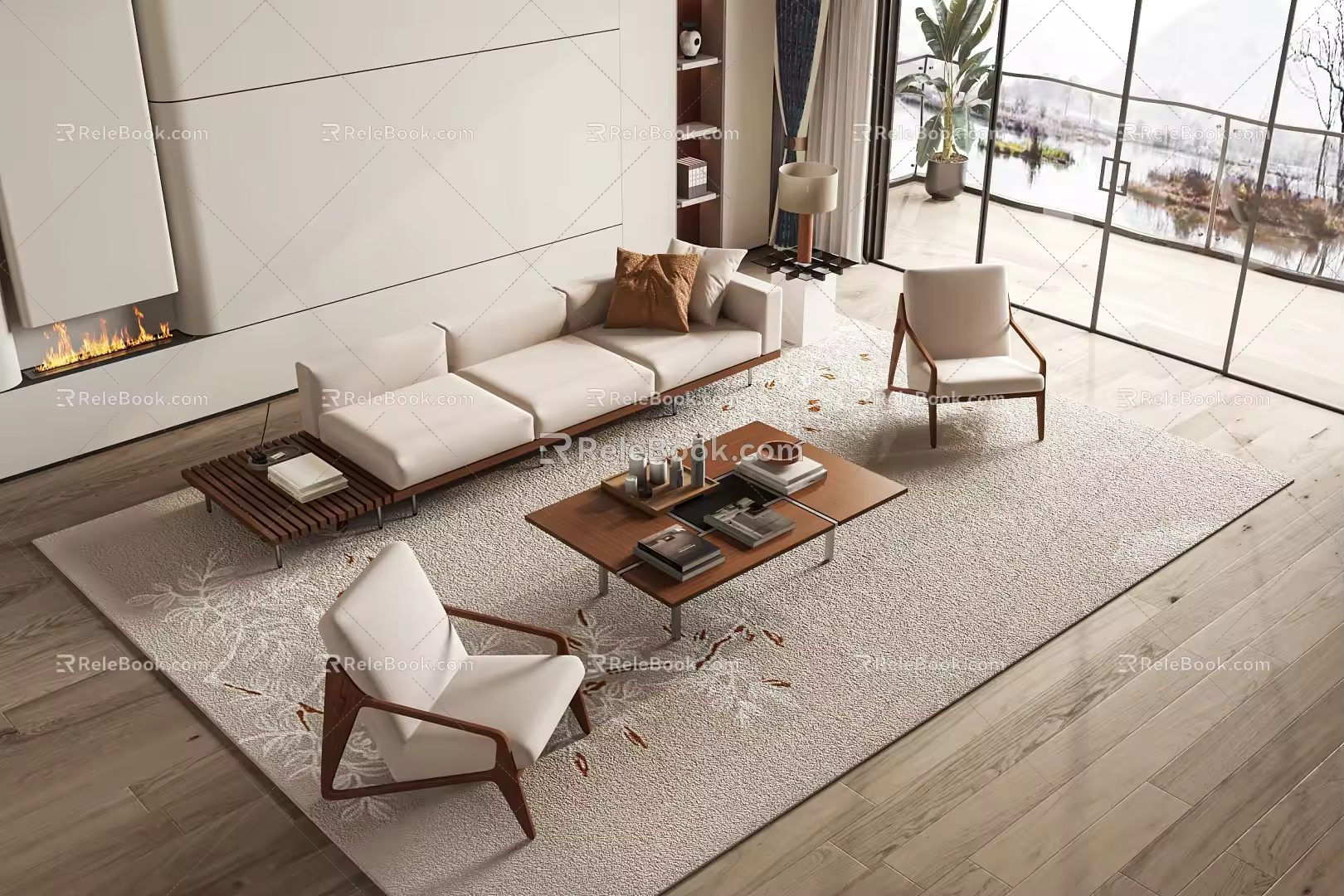 Modern style sofa 3d model