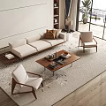 Modern style sofa 3d model