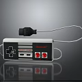 Classic Nintendo Game Controller Retro Electronic Gaming Accessory With Cable 3d model