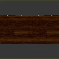 Traditional Wooden Storage Chest With Smooth Surface And Raised Base Details