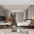 Hotel Rooms Modern Rooms 3d model