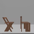 Modern Wooden Leisure Chairs Featuring Various Structural Designs for Indoor Home Use