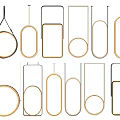 Modern Hanging Mirrors With Various Shapes And Stylish Designs For Wall Decor