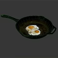 Durable Cast Iron Skillet With Perfect Fried Eggs For Daily Kitchen Use