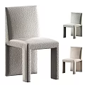 Modern Light Colored Upholstered Leisure Chair With Sleek Straight Legs Design