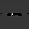 Fashionable Black POINTFINDER Lanyard Clothing Accessory With Brand Logo Design