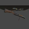 Classic Vintage Rifle Featuring Detailed Metal Barrel And Wooden Stock Design