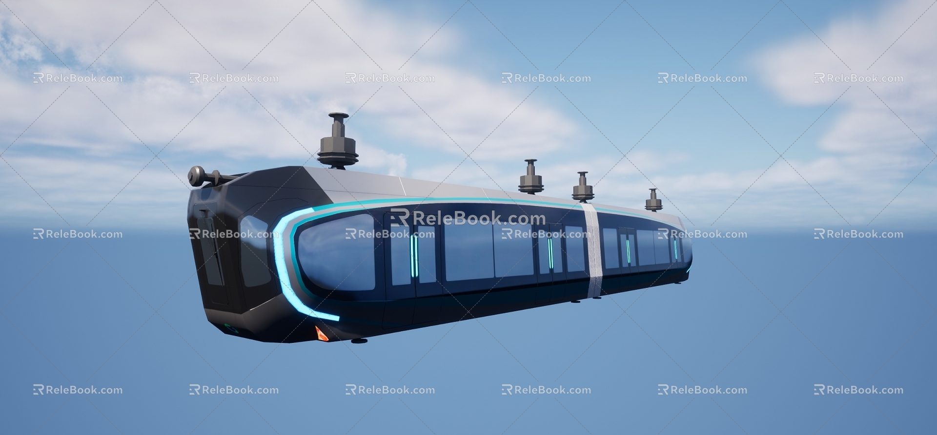 Wuhan Sightseeing Air Rail 3d model