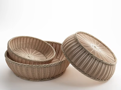 Southeast Asia Storage Basket 3d model