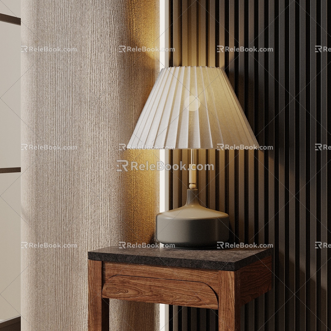 Modern table lamp 3d model