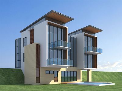 Modern Villa 3d model