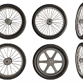 Stylish Bicycle Tires With Various Rim And Spoke Design Styles For Different Uses