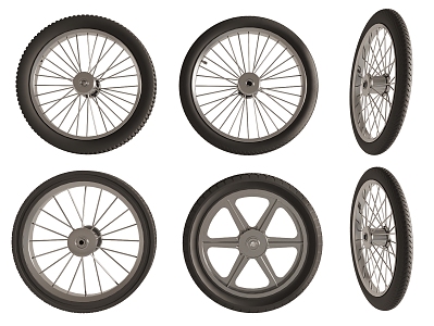 Wheel hub wheel spoke wheel tire auto parts 3d model