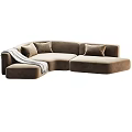 Modern Arc Multiplayer Sofa Collection 3d model