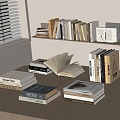 Modern Books 3d model