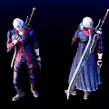 Modern game character ghost cry hero character 3d model