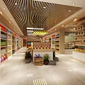 Spacious Supermarket Department Store Interior With Shelves Stocked Diverse Goods Bright Lighting And Wide Aisles