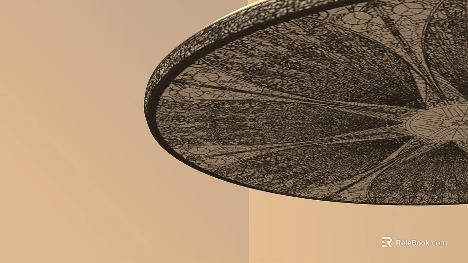 Warship Circular Radar Dome Featuring Black Mesh Structure And Military Design 3d model 