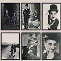 Classic Black and White Portrait Paintings Collection Featuring Various Vintage Figures