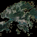 3D Geographical Map With Terrain Details Coastal Lines And Surrounding Islands