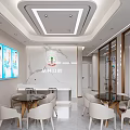 Modern Congming Dental Clinic Waiting Area With Tables Chairs And Wall Posters