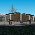 Modern Design Rural Self Built House With Wooden Exterior Waterfront And Trees