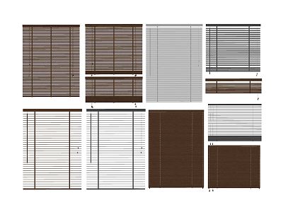 Modern venetian blinds curtains sunshade blinds draw curtains model