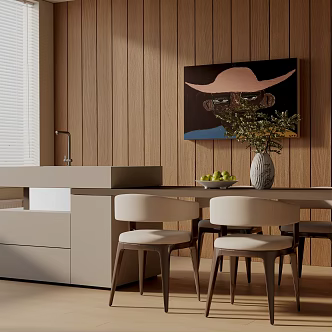 Modern table combination 3d model