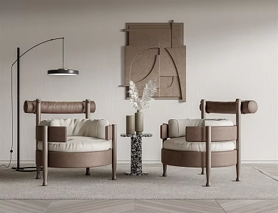 Modern leisure sofa combination leisure chair 3d model