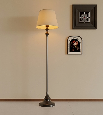 medieval floor lamp retro floor lamp 3d model