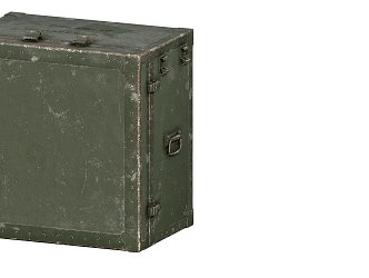 Folding military table 3d model