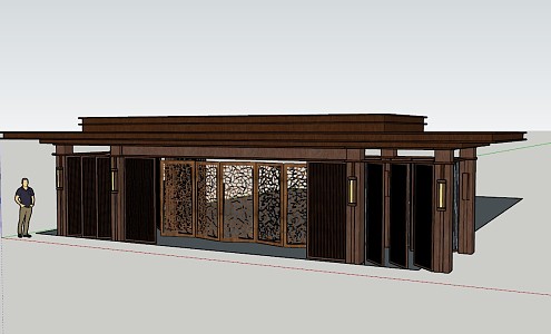 New Chinese Pavilion 3d model