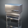 Stainless Steel Computer Server Rack Cabinet With Door Shelf And Legs Design