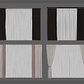 Various Curtain Styles With Beige Brown And White Colors For Interior