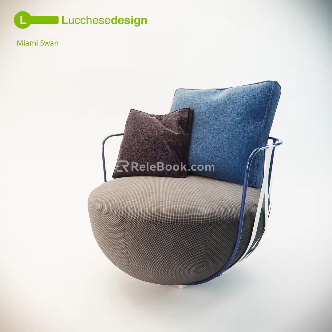 Modern Single Sofa 3d model