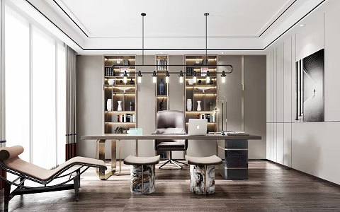 Light Luxury Study 3d model