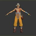 One Piece Cartoon Characters Cartoon Fox Man Virtual Characters Fantasy Characters Magic Characters Virtual Characters 3d model
