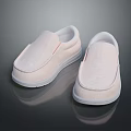 Soft Light Pink Slip On Fabric Shoes For Casual Comfortable Indoor Daily Wear
