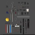 Clothing Accessories Including Metal Buckles Straps And Various Garment Components